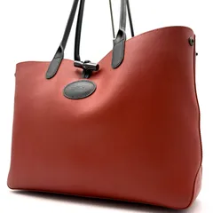 未使用に近い LONGCHAMP ロンシャン Roseau ロゾ トートバッグ ハンドバッグ ブラウン ブラック レザー 本革 トグルボタン 肩掛け A4収納 大容量 通勤 通学 夏のボーナス 自分へのご褒美 ギフト