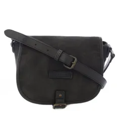 バーバリー ロンドン BURBERRY LONDON ショルダーバッグ ポシェット キャンバス 黒 ブラック /TK ■GY12