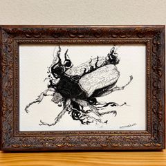 プランツパンク/スチームパンク/絵画/アート/原画/セキセイインコ
