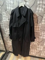 福岡出品 ssstein OVERSIZED TRENCH COAT シュタイン オーバーサイズトレンチコート M コットン キュプラ ブラック ST.404-1 FKのサムネイル