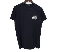 MONCLER モンクレール Tシャツ ダブルワッペン ブラック 黒 サイズM