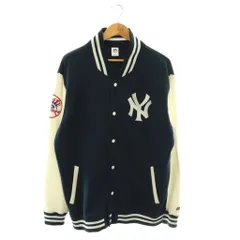 マジェスティック MAJESTIC スタジャン ブルゾン NYヤンキース 2XL ネイビー ホワイト /ES ■GY01のサムネイル