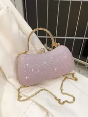 バッグ レディース ドレスバッグ ファッショナブルなカジュアルパーティー用 多用途チェーンハンドバッグ (女性用)