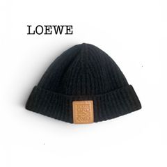 ☆新品未使用☆ LOEWE ニットキャップ カシミヤ ブラック - メルカリ