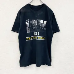 半袖プリントTシャツ　両面プリント　フットボール　黒　ブラック　　古着【値引き交渉OK！】