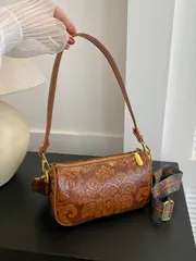 バッグ レディース ショルダーバッグ 日常使用のためのソリッドカラーの花柄ファッションスクエアバッグ