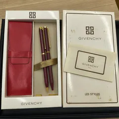 ​★【美品・完備品】GIVENCHY ジバンシィ 筆記具セット ボルドー×ゴールドのサムネイル