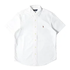 【美品】POLO Ralph Lauren ポロ ラルフローレン シャツ ホワイト 白 サイズ:S | 現行モデル | ポニー刺繍 オックスフォード コットン BD 半袖 ボタンシャツ | トップス カジュアルシャツ【メンズ】【中古】