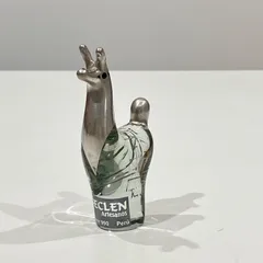 置物　ガラス　銀メッキ　ラマ　ペルー　Silver990　SECLEN Artesanos　ヴィンテージ　【匿名配送・送料無料】のサムネイル