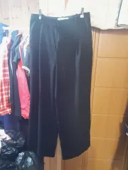 ザラ ZARA ブラック ワイド パンツ M