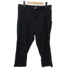 ワイズ Y's 美品 クロップドパンツ スラックス ウールギャバ アジャスター付 黒 ブラック 2 約M IBO79のサムネイル