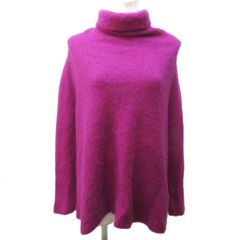 BATONER バトナー カシミヤフォックス ユニークタートルニット 赤