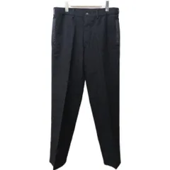 ワイズフォーメン Y's for men 美品 ウール スラックス パンツ ナイロン切替 黒 ブラック 2 約M IBO79のサムネイル