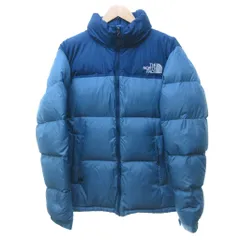 ザノースフェイス THE NORTH FACE ND91841 NUPTSE JACKET ヌプシダウンジャケット ドローコード フード モントレーブルー×ストームブルー XXLサイズ 0120