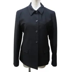 プラダ PRADA ステンカラージャケット コート ストレッチ 40 約M 黒 ブラック IBO89 0301のサムネイル
