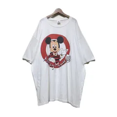 【中古】　Disney wear　ワンピース　80s vintage　80年代　半袖　Tシャツ　クルーネック　ひざ丈　キャラクター　ディズニー　ミッキー　(C)Disney　オーバーシルエット　USA製　古着　/1953のサムネイル
