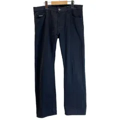 【中古】　BURBERRY BLACK LABEL　綿パン　ジップフライ　無地　オーバーサイズ　古着　/1156