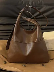 バッグ レディース ショルダーバッグ ビンテージ風 レディース ショルダーバッグ、ソフトレザー、スタイル、ジッパー開閉、わきの下バッグ、レトロ着想ビンテージバッグ