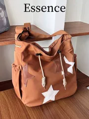 バッグ レディース トートバッグ 春夏コレクション 星デザイン ナイロンバッグ レディース トートバッグ ショルダーバッグ クロスボディ 大容量 学生 学校用品 通学 軽量 ポータブル クラシックカジュアル 10代