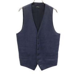 美品✨希少 PS Paul Smith 水玉柄 麻 リネン100% ベスト - メルカリ