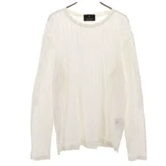 LANVIN LA COLLECTION ランバンコレクション 日本製 総柄 長袖 Tシャツ 48 ホワイト ロンT メンズ 古着のサムネイル
