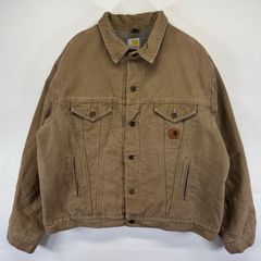 M*k様 Carhartt ダック地 デニムジャケット ブラウン - メルカリ