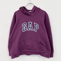 GAP　ギャップ　スウェットパーカー/フーディー　デカロゴ　紫　パープル　2XLサイズ　古着【値引き交渉OK！】