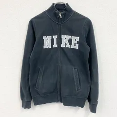 NIKE　ナイキ　フルジップスウェット/トレーナー　デカロゴ　黒　ブラック　Mサイズ　古着【値引き交渉OK！】