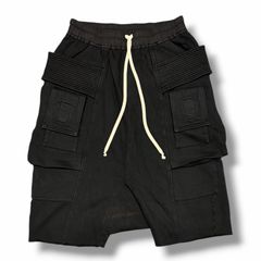 Rick Owens 17SS Cargo Pods ドローストリングサルエルショーツハーフ