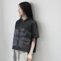 LAITERIE (レイトリー) | ライトOZデニム ポケットシャツ (black) | トップス シャツ デニムのサムネイル