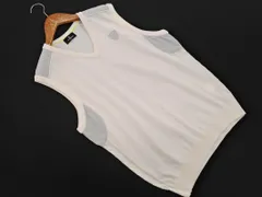 Munsingwear マンシングウェア ニット ベスト sizeM/白 ■◇ レディースのサムネイル