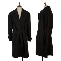 ラルフローレンRALPH RALPH LAUREN ウールボタンレスコート 黒9