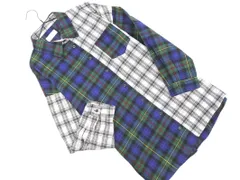 repipi armario レピピアルマリオ 切替 チェック シャツ sizeM/白ｘ緑x青 ■◇ レディースのサムネイル