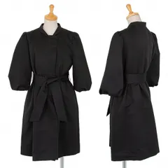 ヴィヴィアンタムVIVIENNE TAM ポリ五分袖ベルトコート 黒のサムネイル