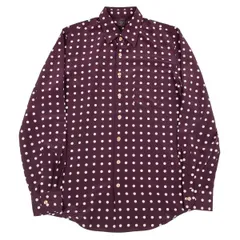 ジャンポールゴルチエ クラシックJean Paul GAULTIER CLASSIQUE ポリポルカドットプリントシャツ 紫48のサムネイル