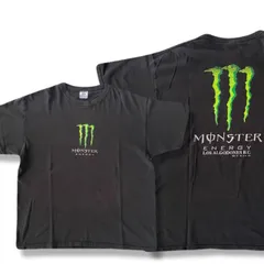 MONSTER ENERGY モンスターエナジー Tシャツ YAZBEK 企業ロゴ メキシコ製 黒 XL フェード感 ヴィンテージ感のサムネイル