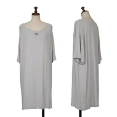 メゾンマルタンマルジェラMaison Martin Margiela 1 ネック装飾半袖カットソー ライトグレーMのサムネイル