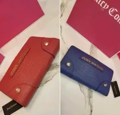 14万円台 新品 JUICY COUTURE ジューシークチュール 長財布 レッド/ブルーのサムネイル