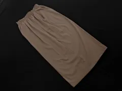 green label relaxing グリーンレーベルリラクシング ユナイテッドアローズ ナイロン タック スリット ロング スカート size38/モカ ■◇ レディース