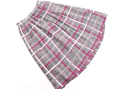 NATURAL BEAUTY ナチュラルビューティー チェック スカート size38/グレー ■◇ レディースのサムネイル