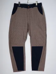 Vivienne Westwood MANヴィヴィアンウエストウッド マン バイカラー トラウザーズ ガンクラブチェック切替バナナシェイプパンツ【48】【MPTA79413】のサムネイル