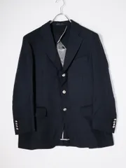 BURBERRY LONDONバーバリー ロンドン 日本製 ホースマーク刻印メタルボタン 高級羊毛ウールカシミヤ ブレザー3Bジャケット【AB4(94-84-165)】【MJKA80880】のサムネイル