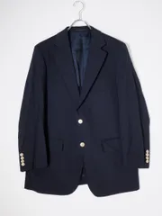 BURBERRY LONDONバーバリー ロンドン 日本製 ホースマーク刻印メタルボタン 高級羊毛ウールモヘヤ ブレザー2Bジャケット【AB4(94-84-165)】【MJKA80881】のサムネイル