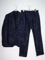 PS Paul Smithピーエス ポールスミス 日本製 グラフィックデザイン総柄 ウールセットアップスーツ ジャケットパンツ【M】【MSTA81385】