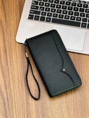 Men's Handbag, Multifunctional Zipper Long Wallet, Large Capacity Business Basic Men's Handbag, Men's Wrist Bag, Men's Wallet, Perfect Men's Gift