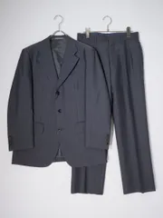BURBERRY LONDONバーバリー ロンドン 日本製 上質羊毛ウールモヘヤ ストライプスーツ セットアップ ジャケットパンツ【90-78-165-A4】【MSTA78866】のサムネイル