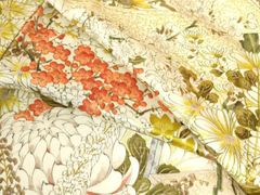 平和屋着物●訪問着　駒刺繍　貝紫　色紙重ね御所車草花文　金彩　さが美扱い　正絹　逸品　DABB0704ud 平和屋着物□訪問着 駒刺繍 切嵌草花文 金彩 正絹 逸品 DABF0685yaの