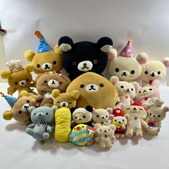 Rilakkuma, Korilakkuma, plush toys, mascots, bundle, Kiiroitori, Chairoikoguma, San-X, as-is condition, 3.6kg