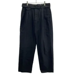 Kaptain Sunshine キャプテンサンシャイン 25AW Belted Riviera Pantalon バギーサテンベルテッドパンツ KSBSPT02 ブラック 4のサムネイル