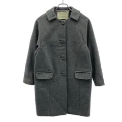 fig London フィグロンドン ウールステンカラーコート  グレー Fのサムネイル